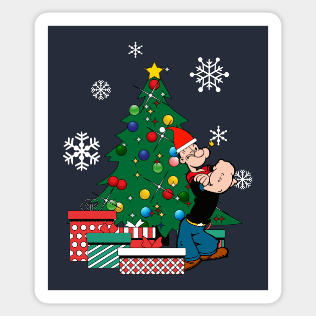 Popeye Around The Christmas Tree Sticker by Nova5